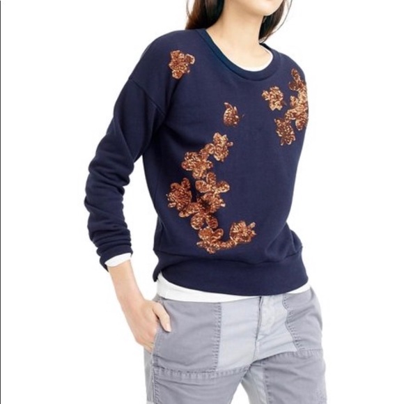 J. Crew sequined sweatshirt - Picture 1 of 6